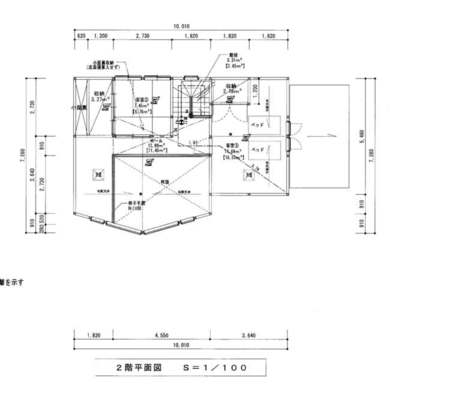 二階の間取図です