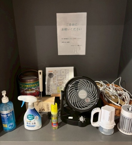 細かい備品もそろってます！