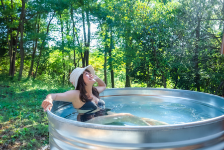 サウナで火照った体をキリッと冷やす水風呂